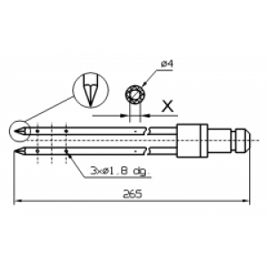 Dorit L265 4mm Injector Needles